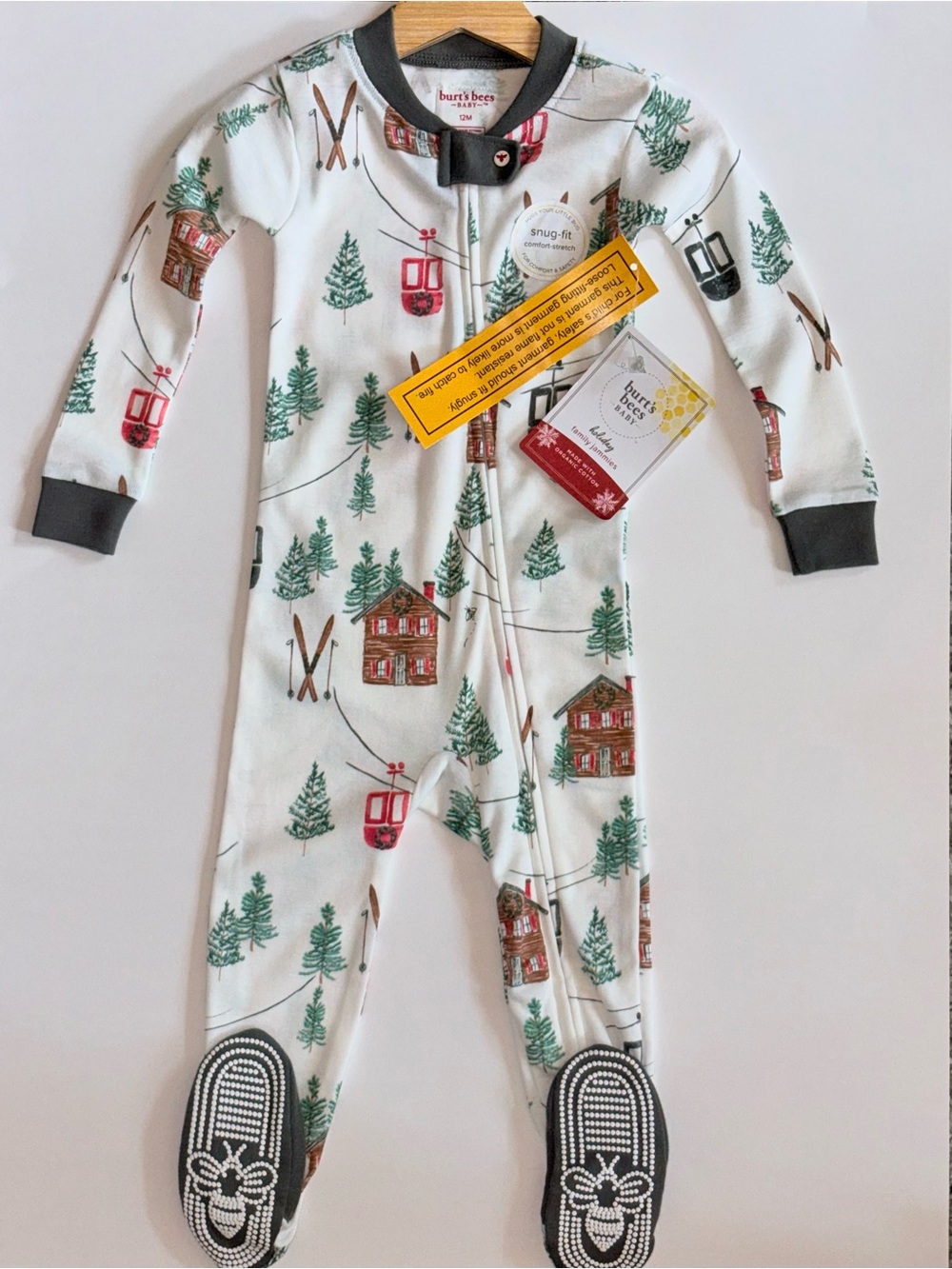 Burt's Bees Ski The Alps Christmas /Holiday Pajamas